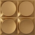 thumbnail image 1 of Ekena Millwork 19 5/8"W x 19 5/8"H Adonis EnduraWall Decorative 3D Wall Panel, Bright Coat Gold (Covers 2.67 Sq. Ft.), 1 of 6