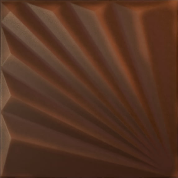 Ekena Millwork 19 5/8"W x 19 5/8"H Aire EnduraWall Decorative 3D Wall Panel, Universal Aged Metallic Rust (Covers 2.67 Sq. Ft.)
