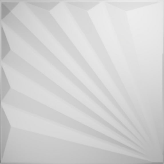 Ekena Millwork 19 5/8"W x 19 5/8"H Aire EnduraWall Decorative 3D Wall Panel, White, (20-Pack for 53.49 Sq. Ft.)
