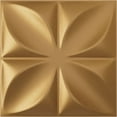 thumbnail image 1 of Ekena Millwork 19 5/8"W x 19 5/8"H Alexa EnduraWall Decorative 3D Wall Panel, Bright Coat Gold (Covers 2.67 Sq. Ft.), 1 of 6