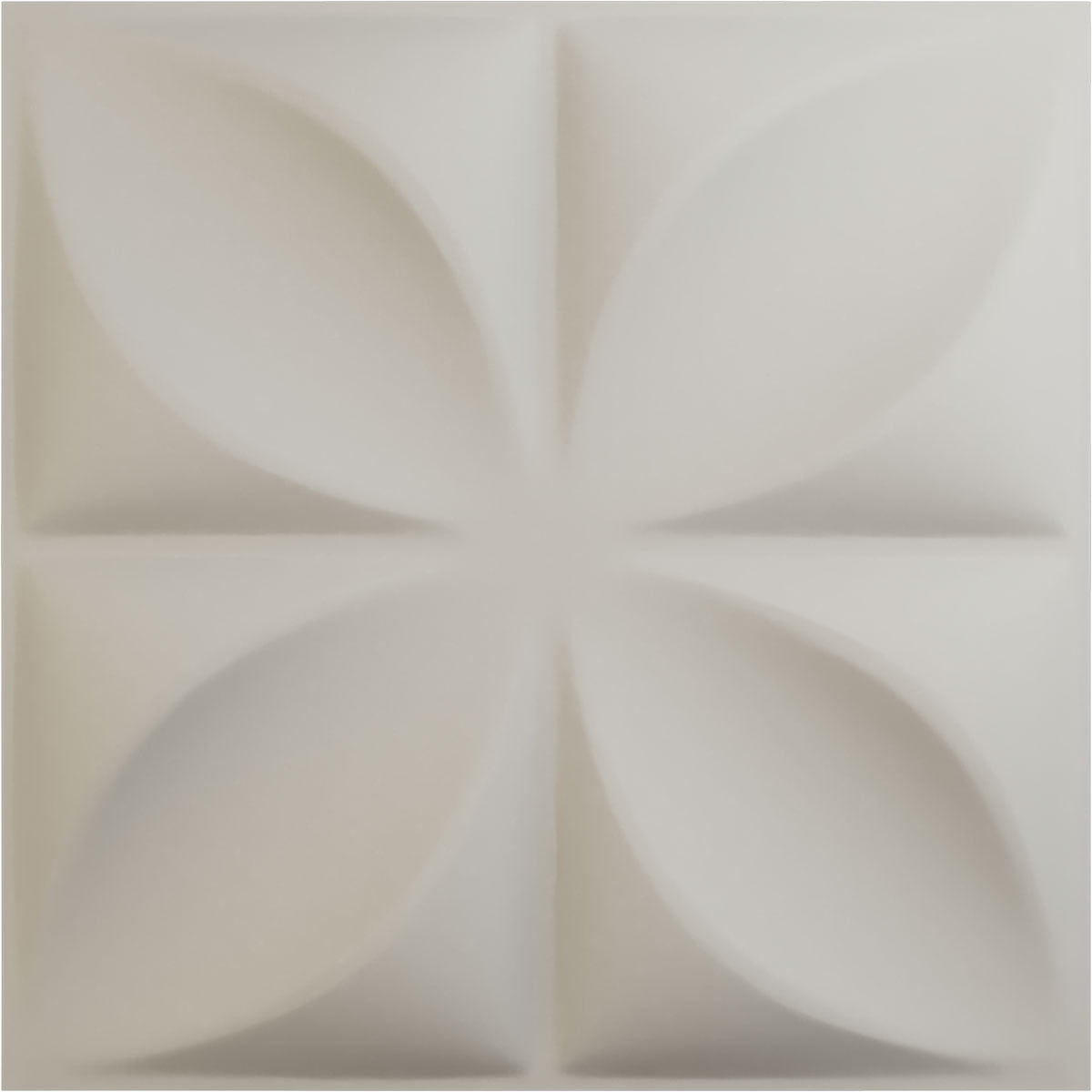 19-5/8" White PVC 3D Decorative Wall Panel