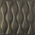 thumbnail image 1 of Ekena Millwork 19 5/8"W x 19 5/8"H Ariel EnduraWall Decorative 3D Wall Panel, Universal Aged Metallic Weathered Steel (Covers 2.67 Sq. Ft.), 1 of 6