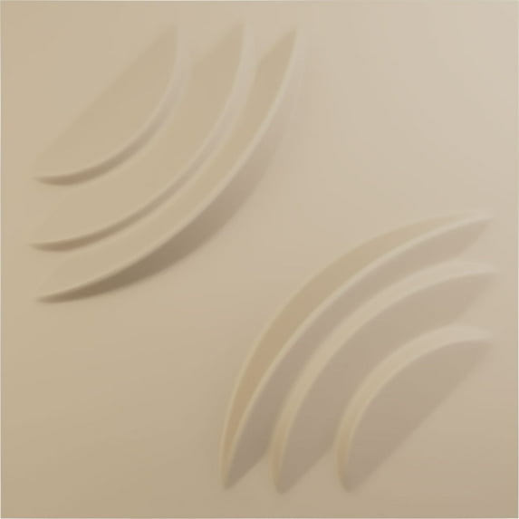Ekena Millwork 19 5/8"W x 19 5/8"H Artisan EnduraWall Decorative 3D Wall Panel, UltraCover Satin Smokey Beige (Covers 2.67 Sq. Ft.)