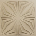 thumbnail image 1 of Ekena Millwork 19 5/8"W x 19 5/8"H Asher EnduraWall Decorative 3D Wall Panel, UltraCover Satin Smokey Beige (12-Pack for 32.04 Sq. Ft.), 1 of 6