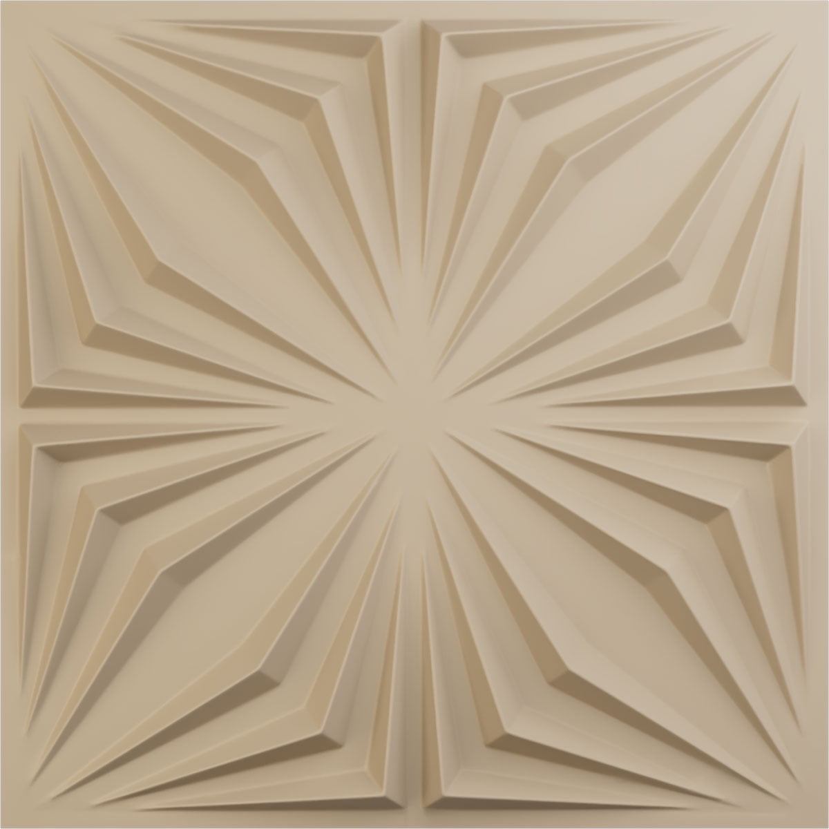 Ekena Millwork 19 5/8"W x 19 5/8"H Asher EnduraWall Decorative 3D Wall Panel, UltraCover Satin Smokey Beige (Covers 2.67 Sq. Ft.)