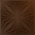 thumbnail image 1 of Ekena Millwork 19 5/8"W x 19 5/8"H Asher EnduraWall Decorative 3D Wall Panel, Universal Aged Metallic Rust (12-Pack for 32.04 Sq. Ft.), 1 of 5