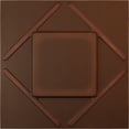 thumbnail image 1 of Ekena Millwork 19 5/8"W x 19 5/8"H Aubrey EnduraWall Decorative 3D Wall Panel, Universal Aged Metallic Rust (12-Pack for 32.04 Sq. Ft.), 1 of 6