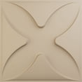 thumbnail image 1 of Ekena Millwork 19 5/8"W x 19 5/8"H Austin EnduraWall Decorative 3D Wall Panel, UltraCover Satin Smokey Beige (Covers 2.67 Sq. Ft.), 1 of 6