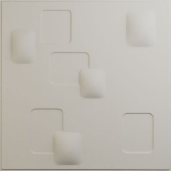 Ekena Millwork 19 5/8"W x 19 5/8"H Avila EnduraWall Decorative 3D Wall Panel, UltraCover Satin Blossom White (12-Pack for 32.04 Sq. Ft.)