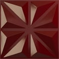 thumbnail image 1 of Ekena Millwork 19 5/8"W x 19 5/8"H Bailey EnduraWall Decorative 3D Wall Panel, Gloss Merlot (12-Pack for 32.04 Sq. Ft.), 1 of 6