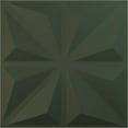 thumbnail image 1 of Ekena Millwork 19 5/8"W x 19 5/8"H Bailey EnduraWall Decorative 3D Wall Panel, UltraCover Satin Hunt Club Green (Covers 2.67 Sq. Ft.), 1 of 6
