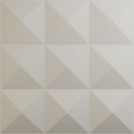 Ekena Millwork 19 5/8"W x 19 5/8"H Benson EnduraWall Decorative 3D Wall Panel, UltraCover Satin Blossom White (12-Pack for 32.04 Sq. Ft.)