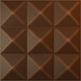 thumbnail image 1 of Ekena Millwork 19 5/8"W x 19 5/8"H Benson EnduraWall Decorative 3D Wall Panel, Universal Aged Metallic Rust (12-Pack for 32.04 Sq. Ft.), 1 of 5