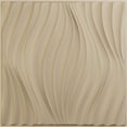 thumbnail image 1 of Ekena Millwork 19 5/8"W x 19 5/8"H Billow EnduraWall Decorative 3D Wall Panel, UltraCover Satin Smokey Beige (Covers 2.67 Sq. Ft.), 1 of 6