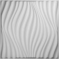 thumbnail image 1 of Ekena Millwork 19 5/8"W x 19 5/8"H Billow EnduraWall Decorative 3D Wall Panel, White, (20-Pack for 53.49 Sq. Ft.), 1 of 12