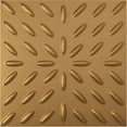 thumbnail image 1 of Ekena Millwork 19 5/8"W x 19 5/8"H Blaze EnduraWall Decorative 3D Wall Panel, Bright Coat Gold (Covers 2.67 Sq. Ft.), 1 of 6