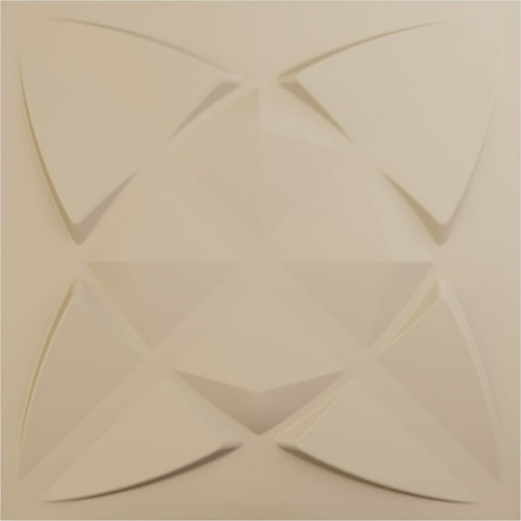 Ekena Millwork 19 5/8"W x 19 5/8"H Blossom EnduraWall Decorative 3D Wall Panel, UltraCover Satin Smokey Beige (Covers 2.67 Sq. Ft.)
