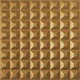 thumbnail image 1 of Ekena Millwork 19 5/8"W x 19 5/8"H Bradford EnduraWall Decorative 3D Wall Panel, Bright Coat Gold (12-Pack for 32.04 Sq. Ft.), 1 of 6