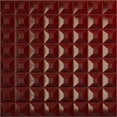 thumbnail image 1 of Ekena Millwork 19 5/8"W x 19 5/8"H Bradford EnduraWall Decorative 3D Wall Panel, Gloss Merlot (Covers 2.67 Sq. Ft.), 1 of 6