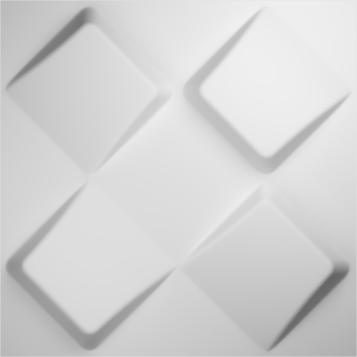 White Textured 3D PVC Decorative Wall Panels, 20-Pack
