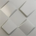 thumbnail image 1 of Ekena Millwork 19 5/8"W x 19 5/8"H Bradley EnduraWall Decorative 3D Wall Panel, Textured Metallic Silver (12-Pack for 32.04 Sq. Ft.), 1 of 5