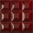 thumbnail image 1 of Ekena Millwork 19 5/8"W x 19 5/8"H Classic EnduraWall Decorative 3D Wall Panel, Gloss Merlot (12-Pack for 32.04 Sq. Ft.), 1 of 6