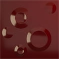 thumbnail image 1 of Ekena Millwork 19 5/8"W x 19 5/8"H Cole EnduraWall Decorative 3D Wall Panel, Gloss Merlot (Covers 2.67 Sq. Ft.), 1 of 6