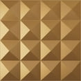 thumbnail image 1 of Ekena Millwork 19 5/8"W x 19 5/8"H Cornelia EnduraWall Decorative 3D Wall Panel, Bright Coat Gold (12-Pack for 32.04 Sq. Ft.), 1 of 6