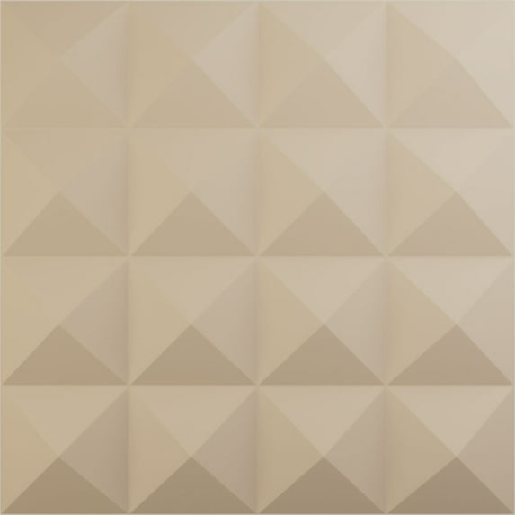 Ekena Millwork 19 5/8"W x 19 5/8"H Cornelia EnduraWall Decorative 3D Wall Panel, UltraCover Satin Smokey Beige (Covers 2.67 Sq. Ft.)