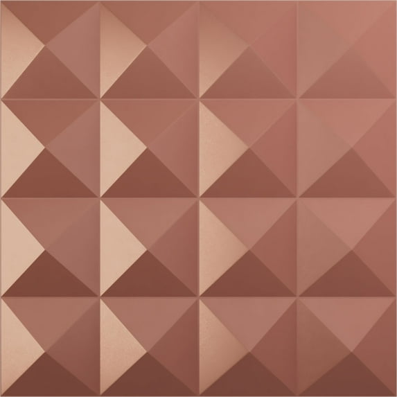 Ekena Millwork 19 5/8"W x 19 5/8"H Cornelia EnduraWall Decorative 3D Wall Panel, Universal Pearl Metallic Champagne Pink (12-Pack for 32.04 Sq. Ft.)