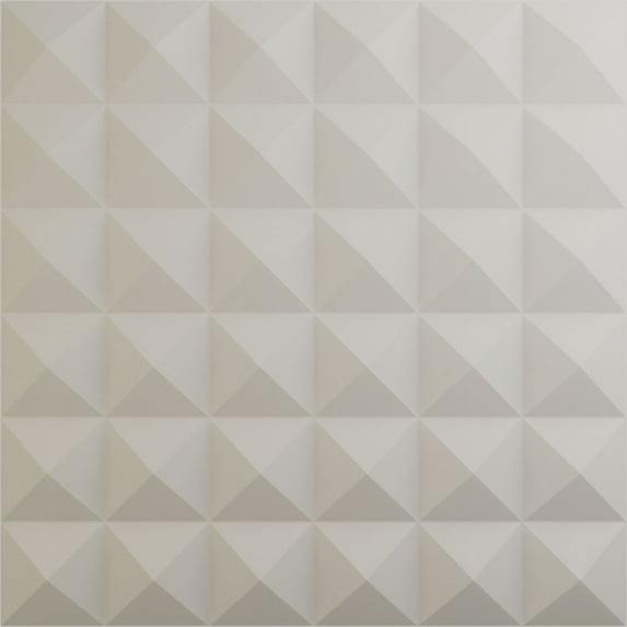Ekena Millwork 19 5/8"W x 19 5/8"H Damon EnduraWall Decorative 3D Wall Panel, UltraCover Satin Blossom White (12-Pack for 32.04 Sq. Ft.)