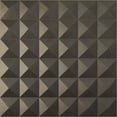 thumbnail image 1 of Ekena Millwork 19 5/8"W x 19 5/8"H Damon EnduraWall Decorative 3D Wall Panel, Universal Aged Metallic Weathered Steel (Covers 2.67 Sq. Ft.), 1 of 6