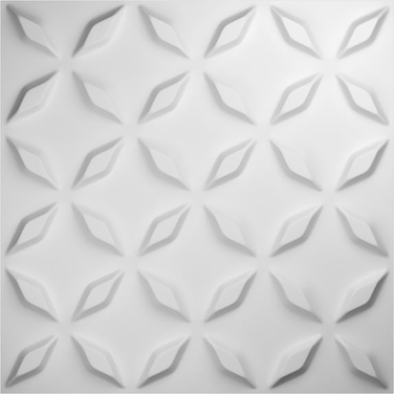 Ekena Millwork 19 5/8"W x 19 5/8"H Delfina EnduraWall Decorative 3D Wall Panel (12-Pack for 32.1 Sq. Ft.)