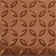 thumbnail image 1 of Ekena Millwork 19 5/8"W x 19 5/8"H Delfina EnduraWall Decorative 3D Wall Panel, Bright Coat Copper (12-Pack for 32.04 Sq. Ft.), 1 of 6