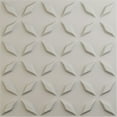 thumbnail image 1 of Ekena Millwork 19 5/8"W x 19 5/8"H Delfina EnduraWall Decorative 3D Wall Panel, UltraCover Satin Blossom White (Covers 2.67 Sq. Ft.), 1 of 6