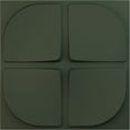thumbnail image 1 of Ekena Millwork 19 5/8"W x 19 5/8"H Edmund EnduraWall Decorative 3D Wall Panel, UltraCover Satin Hunt Club Green (Covers 2.67 Sq. Ft.), 1 of 6