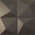thumbnail image 1 of Ekena Millwork 19 5/8"W x 19 5/8"H Ellis EnduraWall Decorative 3D Wall Panel, Universal Aged Metallic Weathered Steel (Covers 2.67 Sq. Ft.), 1 of 6