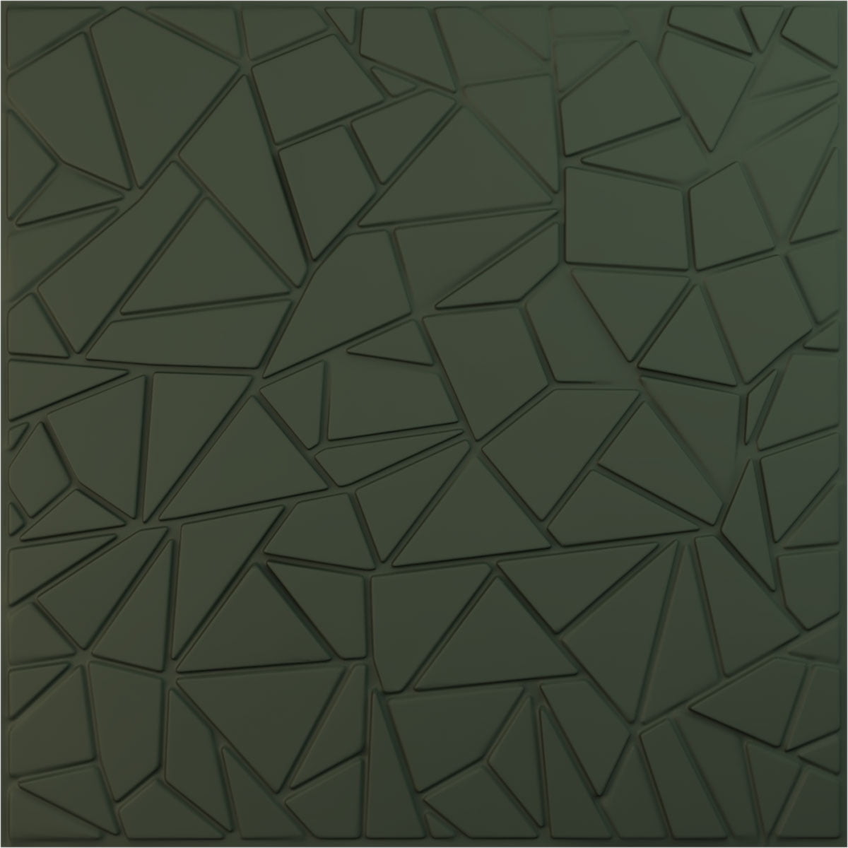 Ekena Millwork 19 5/8"W x 19 5/8"H Elwod EnduraWall Decorative 3D Wall Panel, UltraCover Satin Hunt Club Green (12-Pack for 32.04 Sq. Ft.)