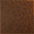 thumbnail image 1 of Ekena Millwork 19 5/8"W x 19 5/8"H Elwod EnduraWall Decorative 3D Wall Panel, Universal Aged Metallic Rust (12-Pack for 32.04 Sq. Ft.), 1 of 6