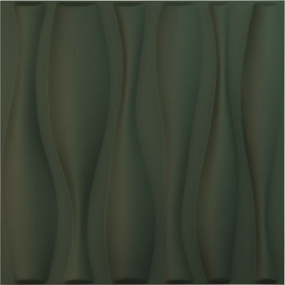 Ekena Millwork 19 5/8"W x 19 5/8"H Fairfax EnduraWall Decorative 3D Wall Panel, UltraCover Satin Hunt Club Green (Covers 2.67 Sq. Ft.)