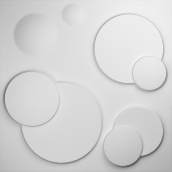 Ekena Millwork 19 5/8"W x 19 5/8"H Finley EnduraWall Decorative 3D Wall Panel (20-Pack for 53.49 Sq. Ft.)