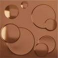 thumbnail image 1 of Ekena Millwork 19 5/8"W x 19 5/8"H Finley EnduraWall Decorative 3D Wall Panel, Bright Coat Copper (12-Pack for 32.04 Sq. Ft.), 1 of 6