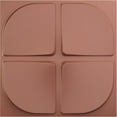 thumbnail image 1 of Ekena Millwork 19 5/8"W x 19 5/8"H Franklin EnduraWall Decorative 3D Wall Panel, Universal Pearl Metallic Champagne Pink (12-Pack for 32.04 Sq. Ft.), 1 of 6