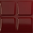 thumbnail image 1 of Ekena Millwork 19 5/8"W x 19 5/8"H Galveston EnduraWall Decorative 3D Wall Panel, Gloss Merlot (12-Pack for 32.04 Sq. Ft.), 1 of 6