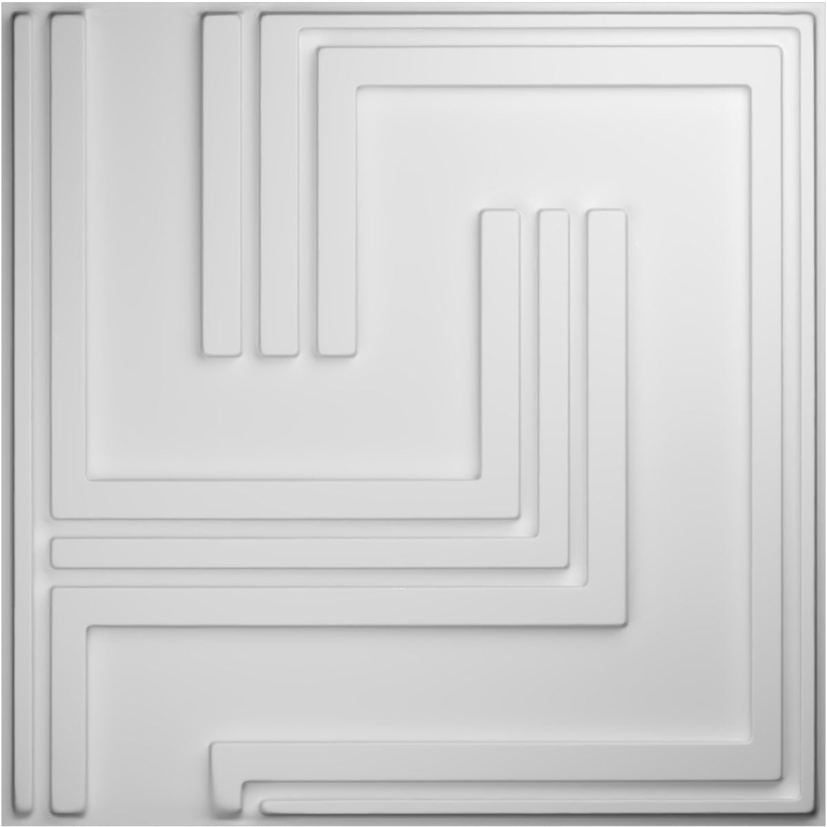 Ekena Millwork 19 5/8"W x 19 5/8"H Geometric EnduraWall Decorative 3D Wall Panel (12-Pack for 32.1 Sq. Ft.)
