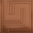 thumbnail image 1 of Ekena Millwork 19 5/8"W x 19 5/8"H Geometric EnduraWall Decorative 3D Wall Panel, Bright Coat Copper (12-Pack for 32.04 Sq. Ft.), 1 of 6