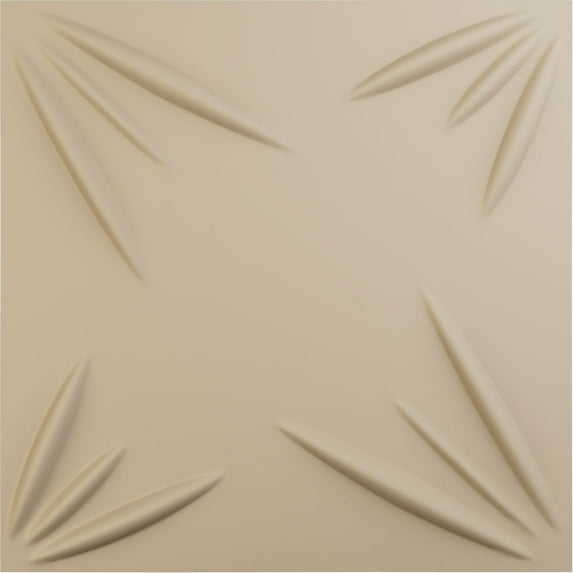 Ekena Millwork 19 5/8"W x 19 5/8"H Inula EnduraWall Decorative 3D Wall Panel, UltraCover Satin Smokey Beige (Covers 2.67 Sq. Ft.)