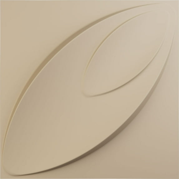 Ekena Millwork 19 5/8"W x 19 5/8"H Iris EnduraWall Decorative 3D Wall Panel, UltraCover Satin Smokey Beige (Covers 2.67 Sq. Ft.)