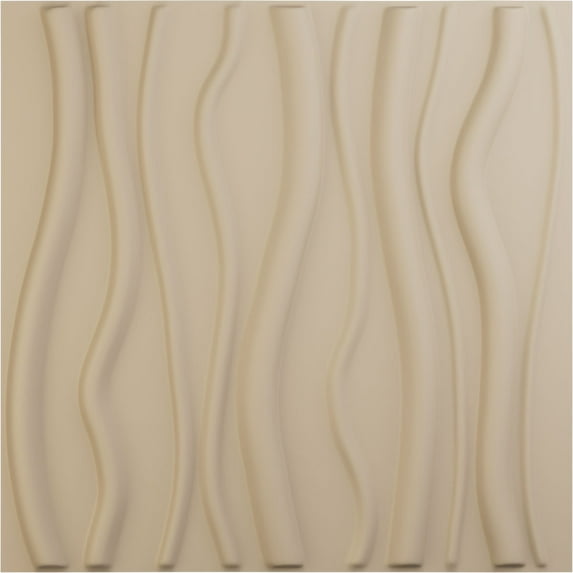 Ekena Millwork 19 5/8"W x 19 5/8"H Jackson EnduraWall Decorative 3D Wall Panel, UltraCover Satin Smokey Beige (12-Pack for 32.04 Sq. Ft.)