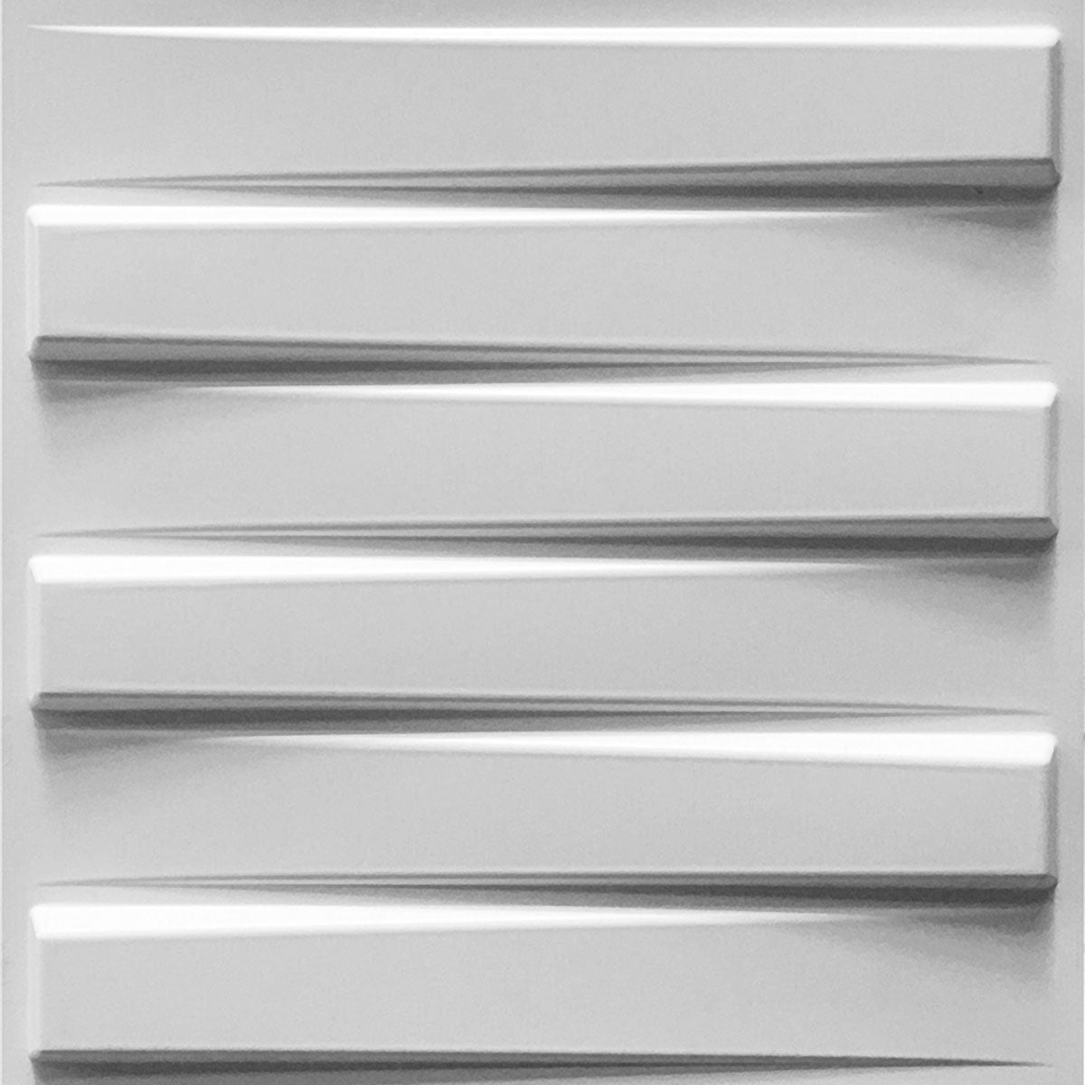 White Textured PVC 3D Decorative Wall Panel, 19 5/8" x 19 5/8"
